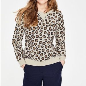 Boden Arabella Animal Print Sweatshirt